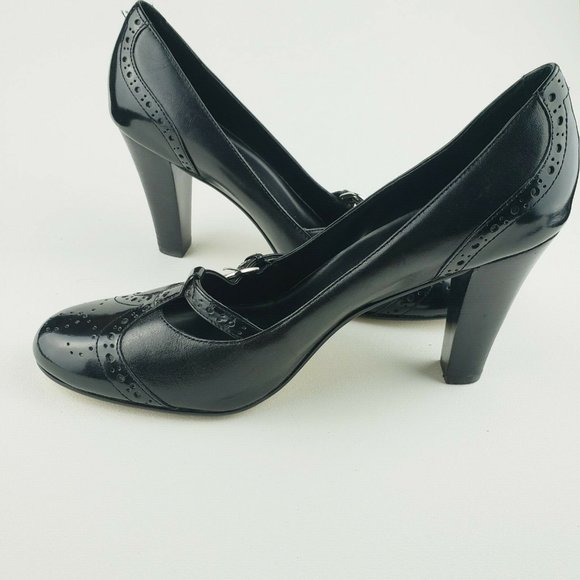 Circa Joan David Leather Maryjane Round Toe Heel - Picture 6 of 11